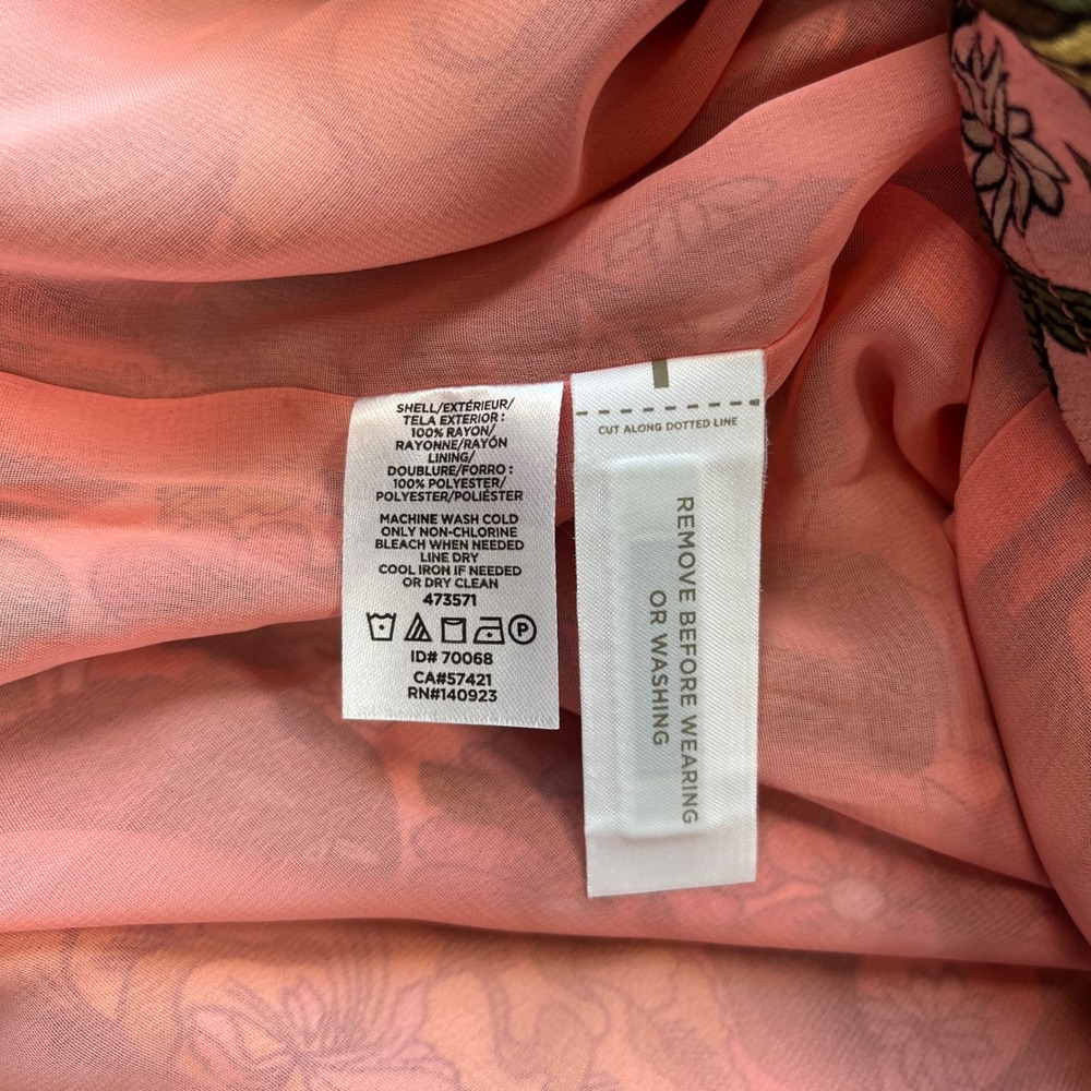 LOFT Petites Pink‎ Floral Sleeveless Shift Dress XSP New With Tags - Picture 7 of 7